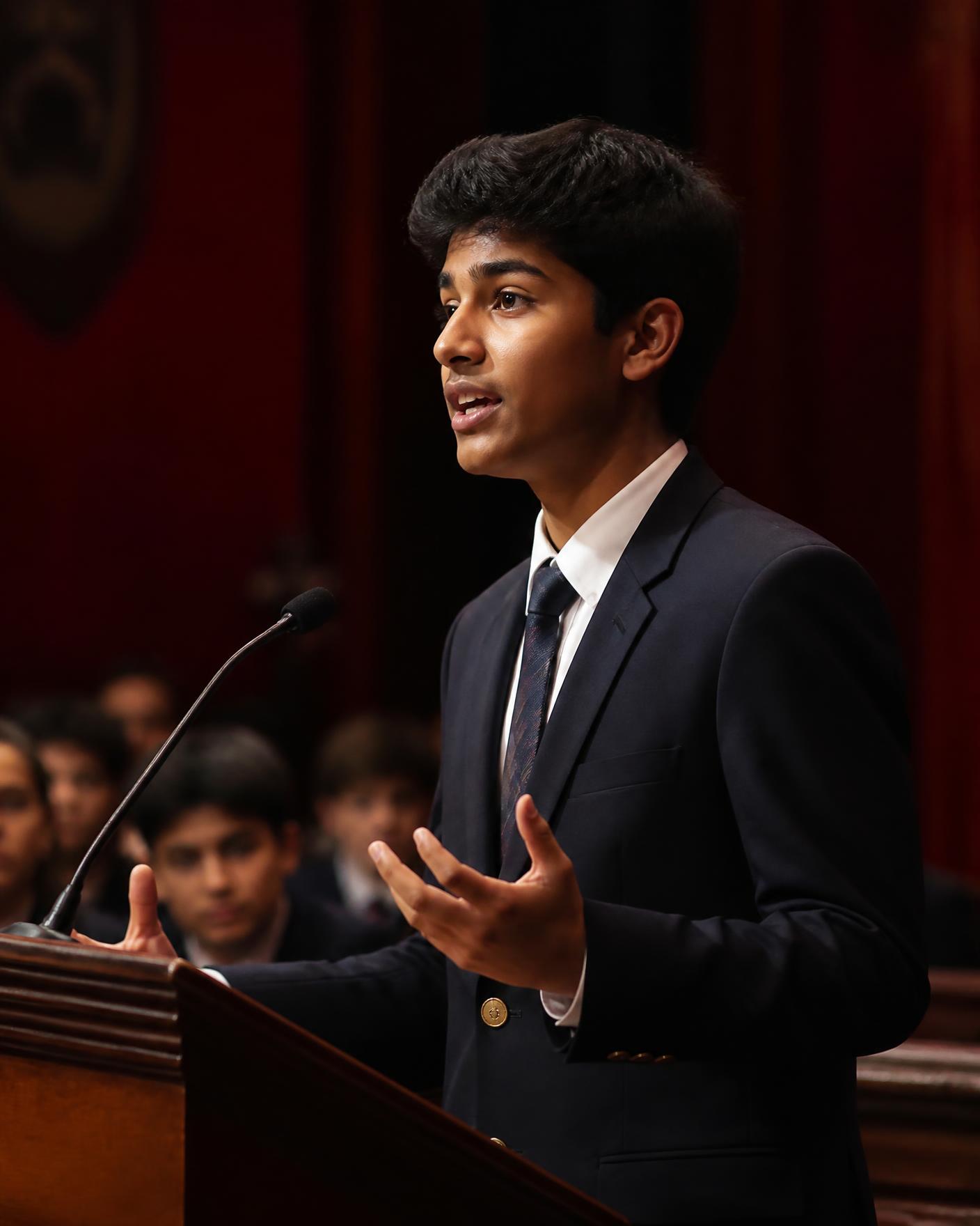 A delegate addressing committee from the floor